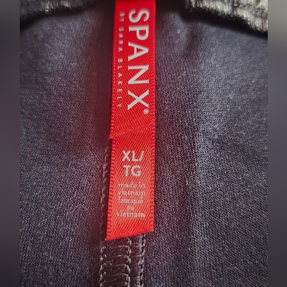 SPANX Black Women's Faux Leather Jogger - Picture 6 of 7